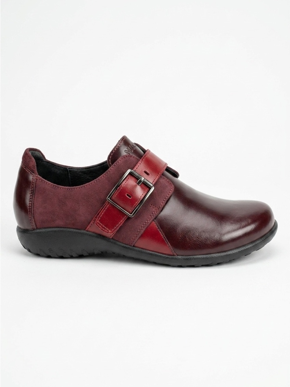 Naot Tane Buckled Loafer Slip-on Monk Strap Anatomical Barefoot Bordeaux 39 8